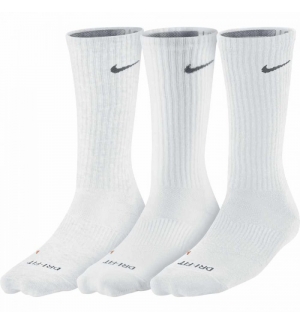 CHAUSSETTES NIKE DRI FIT LIGHTWEIGHT CREW X3 BLANCHES
